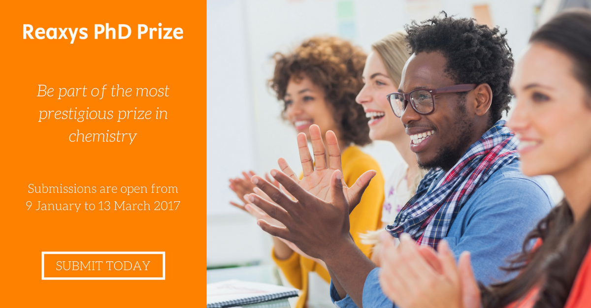 Open for Submissions: the 2017 Reaxys PhD Prize