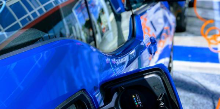 gasoline compartment of a car