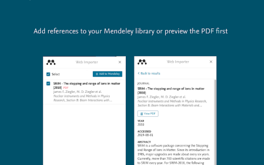 Mendeley Web Importer preview PDF