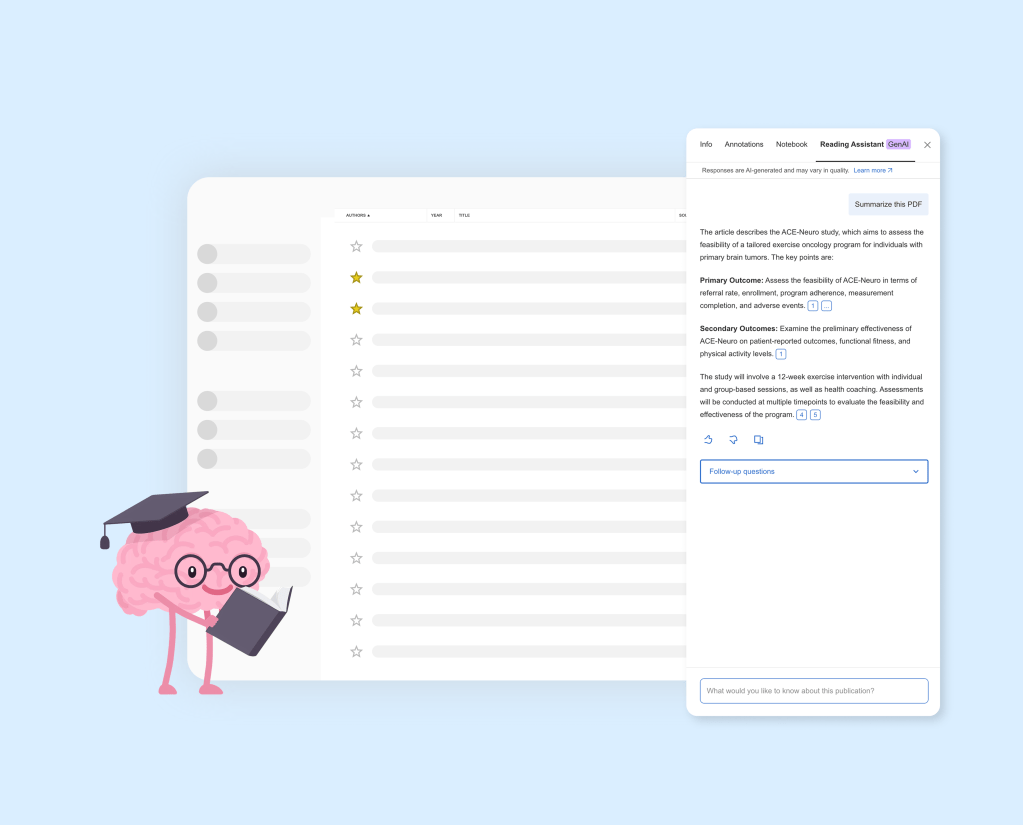 Boost Your Research Efficiency with Mendeley’s new AI&nbsp;Features